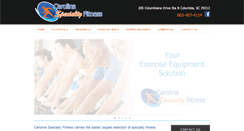 Desktop Screenshot of carolinaspecialtyfitness.com