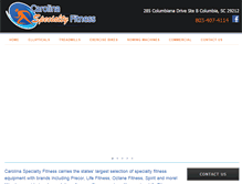 Tablet Screenshot of carolinaspecialtyfitness.com
